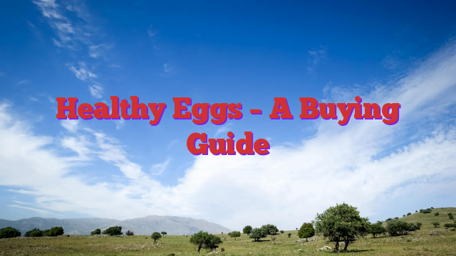Healthy Eggs – A Buying Guide