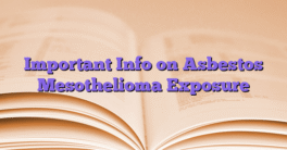 Important Info on Asbestos Mesothelioma Exposure