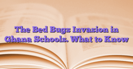 The Bed Bugs Invasion in Ghana Schools. What to Know