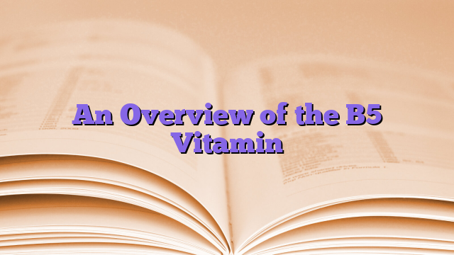 An Overview of the B5 Vitamin