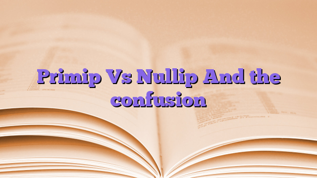 Primip Vs Nullip And the confusion