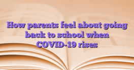 How parents feel about going back to school when COVID-19 rises